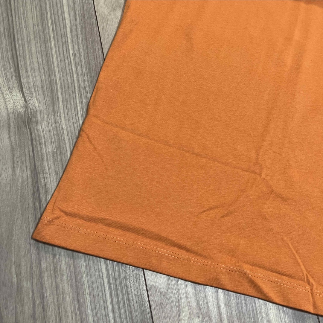 8L☆オレンジ綿100%無地Tシャツ大きいメンズ特大橙 メンズのトップス(Tシャツ/カットソー(半袖/袖なし))の商品写真