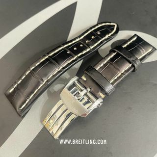 m4 22mm 744P クロコベルト 黒 BREITLING ブライトリング