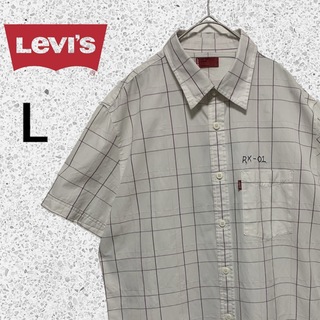 リーバイス(Levi's)のLevi's/リーバイス　レッドタブ　ビンテージ　半袖チェックシャツ　L(シャツ)