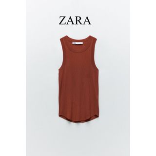 ザラ(ZARA)のザラ　アメスリ リブタンクトップ(タンクトップ)