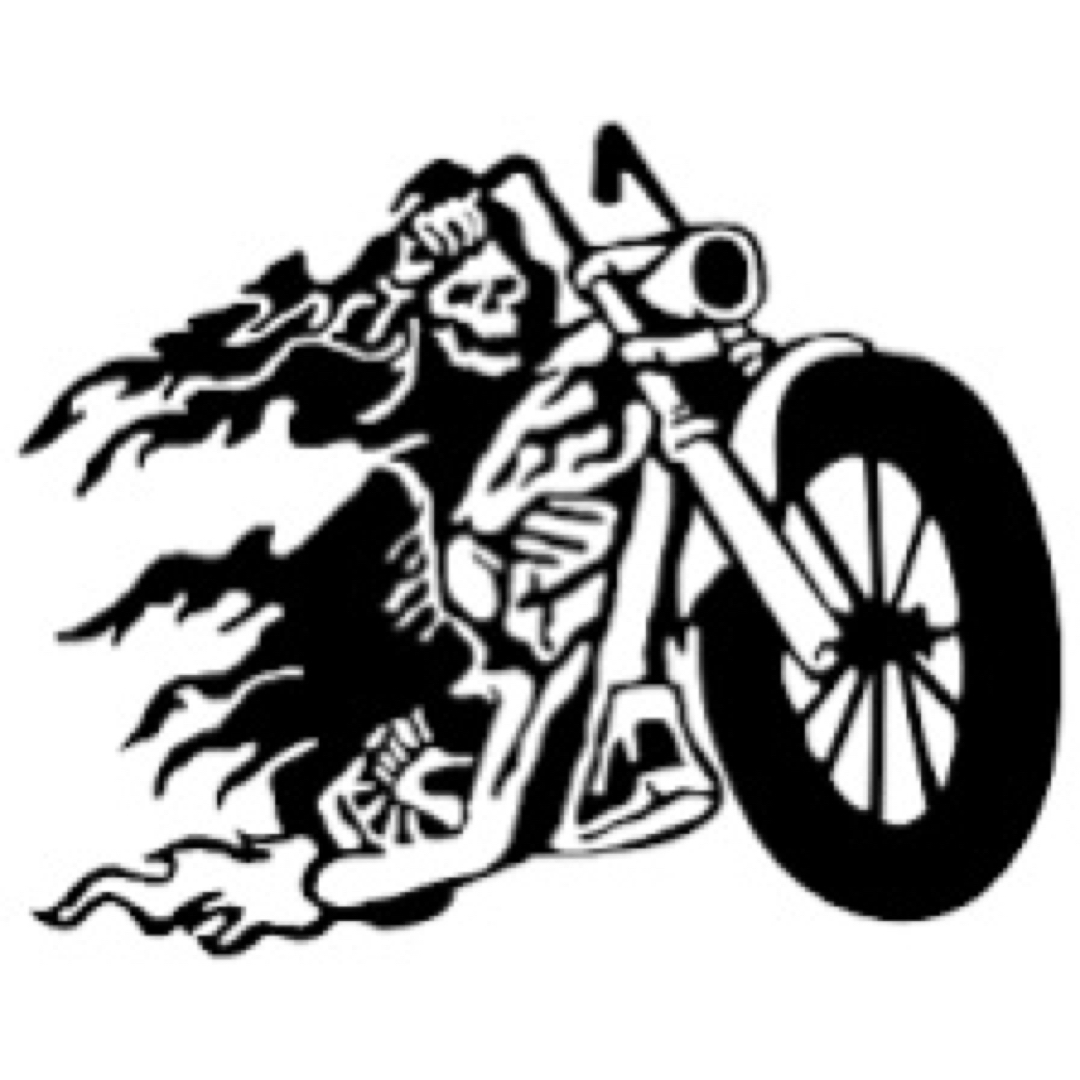 skull motor 20センチ　ステッカー　車　転写　防水 自動車/バイクのバイク(ステッカー)の商品写真