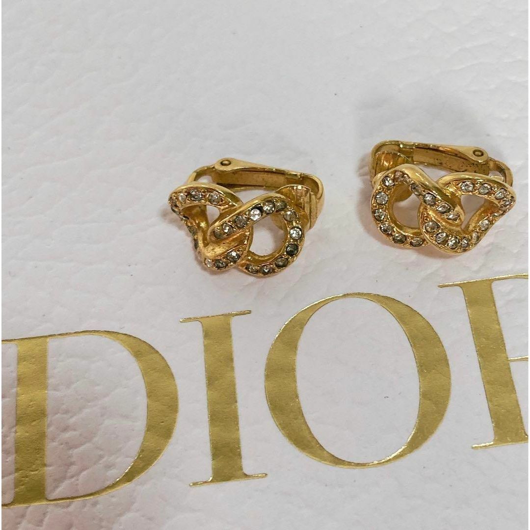 美品 Dior ディオール ゴールド イヤリング ストーン | mtsn2brebes.sch.id