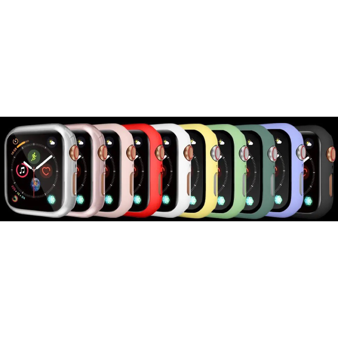 Apple Watch(アップルウォッチ)のApple Watch ケース ラバーバンド ブラック 42㎜ S  スマホ/家電/カメラのスマホアクセサリー(モバイルケース/カバー)の商品写真