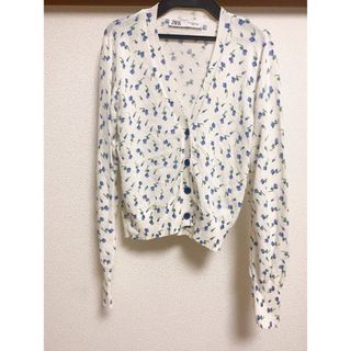 ザラ(ZARA)の【最終値下げ】ZARA 花柄カーディガン(カーディガン)