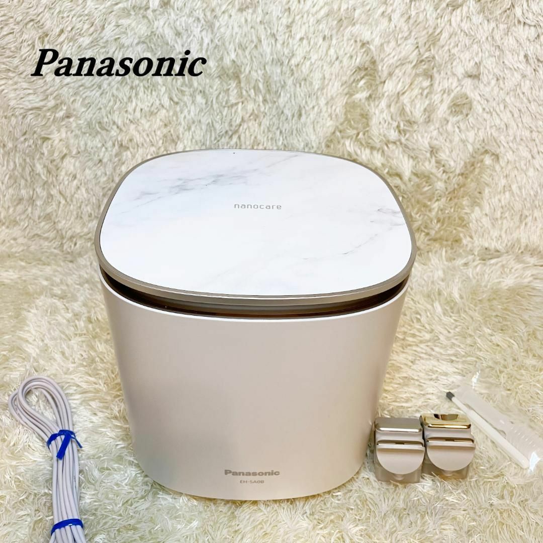 美品 Panasonic 2回使用 スチーマーナノケア 美顔器 EH-SA0B-