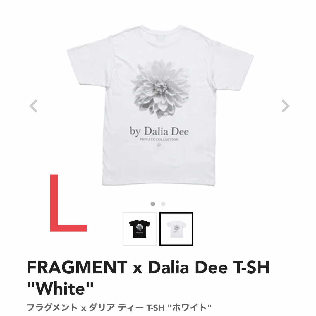 フラグメント x ダリア ディー T-SH "ホワイト"Tシャツ/カットソー(半袖/袖なし)