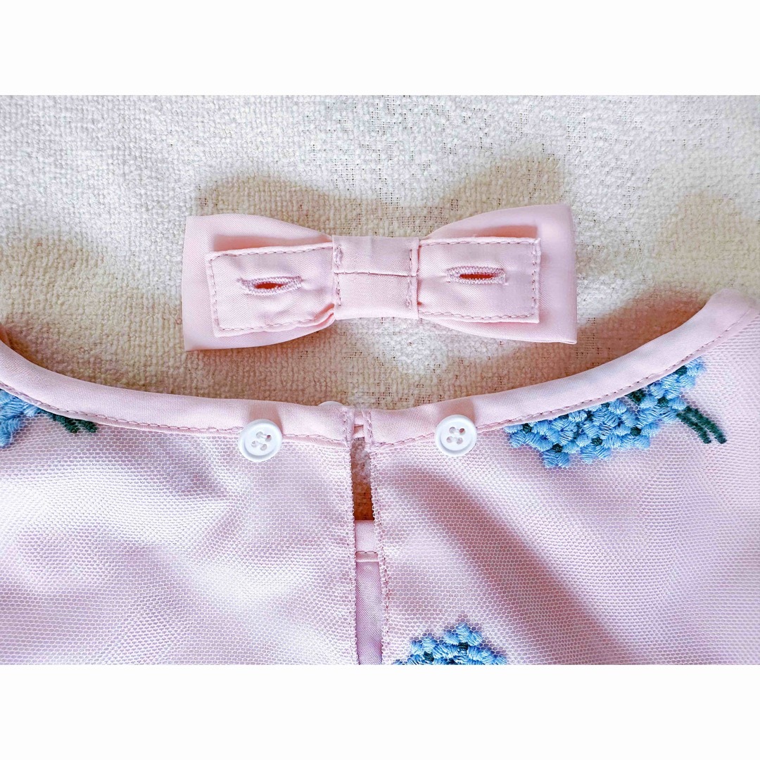agnes b. - agnes b. ENFANT アジサイ刺繍ワンピース 150 未使用