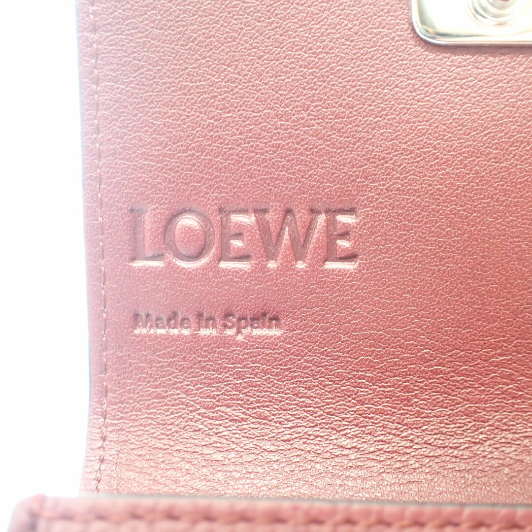 最安値特価】 LOEWE ロエベ コンパクトウォレット 財布 アナグラム シルバー金具 レッドの通販 by ストックラボ  ラクマ店｜ロエベならラクマ