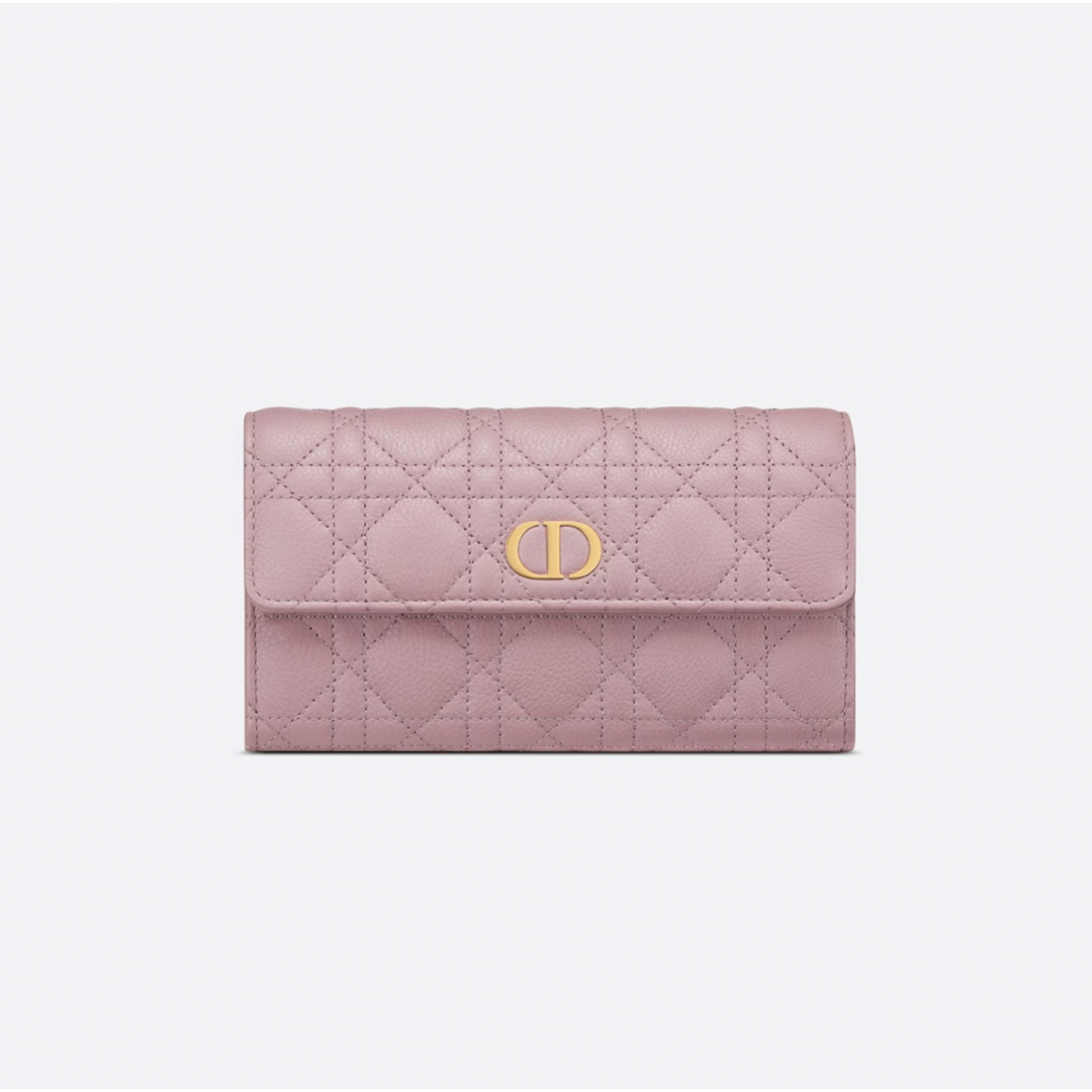 新品 ディオール【日本限定】DIOR CARO ウォレット アンティークピンク