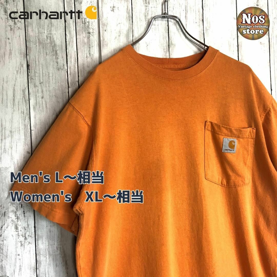 【海外】カーハート Carhartt 半袖Tシャツ 胸ポケット ロゴ