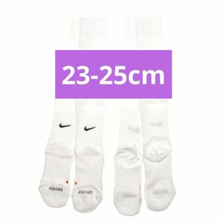 ナイキ(NIKE)のらららん様専用品　NIKE　サッカーソックス　23～25cm　白　2足セット(ウェア)