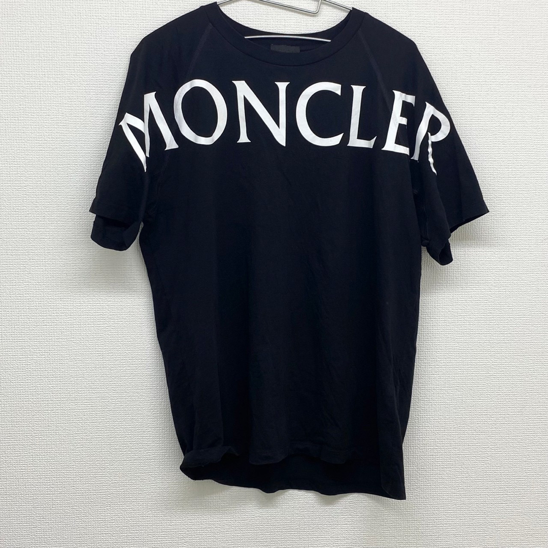 MONCLER モンクレール 19SS ロゴデザイン 半袖Tシャツ カットソー ブラック E20918005950