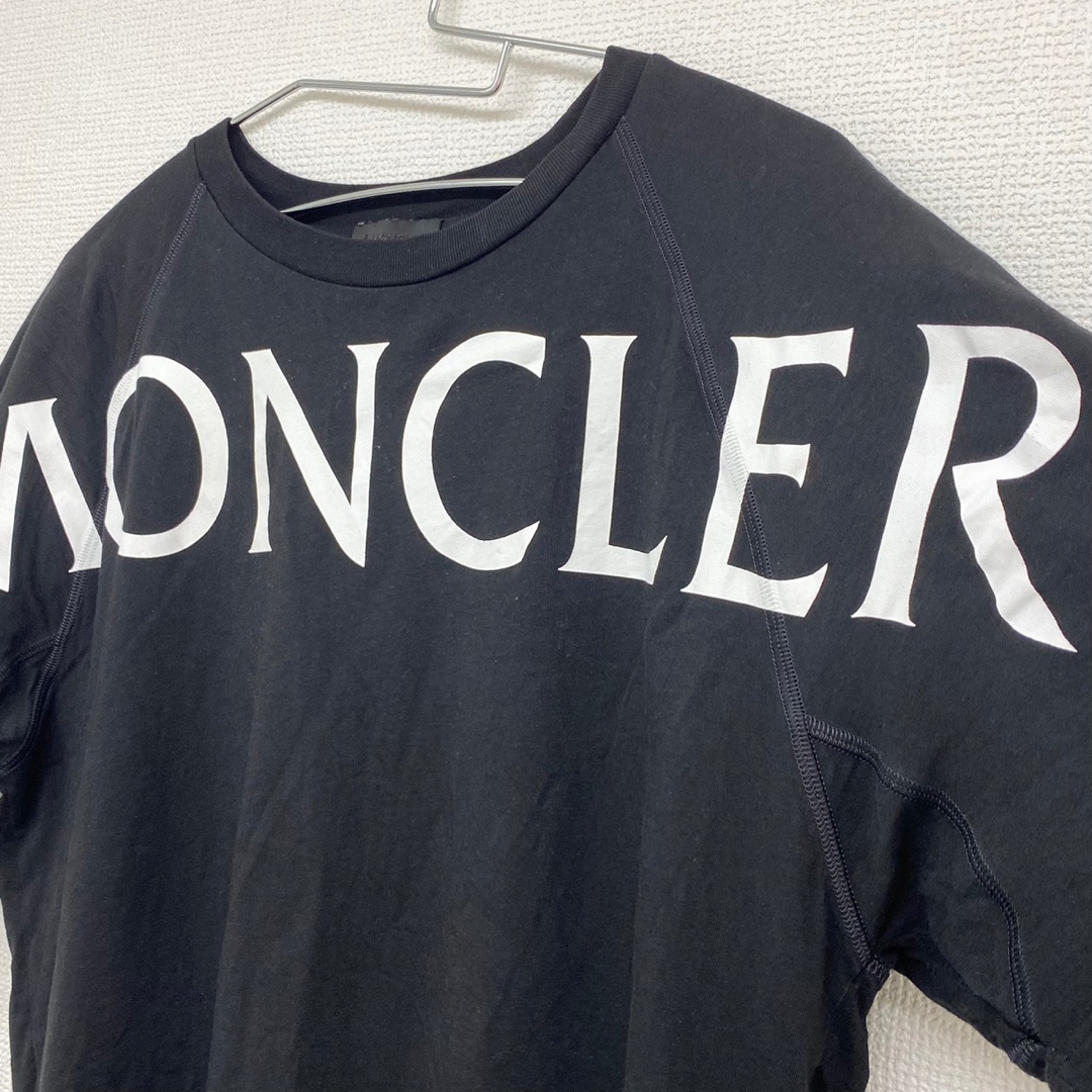 MONCLER モンクレール 19SS ロゴデザイン 半袖Tシャツ カットソー ブラック E20918005950