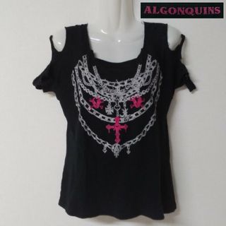 アルゴンキン(ALGONQUINS)の★アルゴンキン★ ダメージ カットオフ デザイン 半袖 Tシャツ カットソー(カットソー(半袖/袖なし))