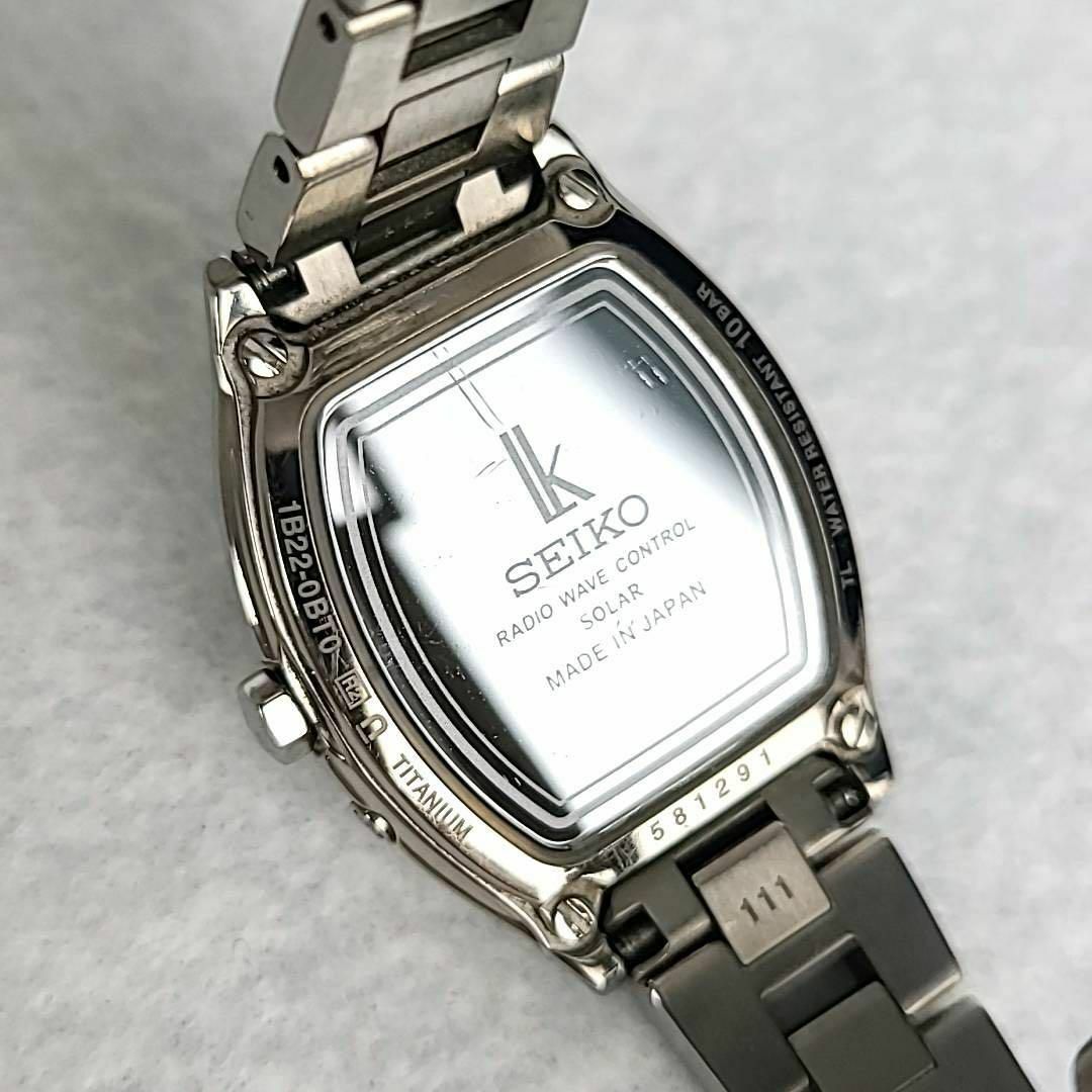 ☆【美品稼働品】SEIKO ルキア チタン ピンク文字盤 デイト トノー型