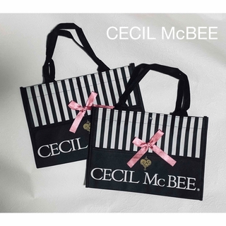セシルマクビー(CECIL McBEE)のCECIL McBEE 不織布ショップバッグ　2枚(ショップ袋)