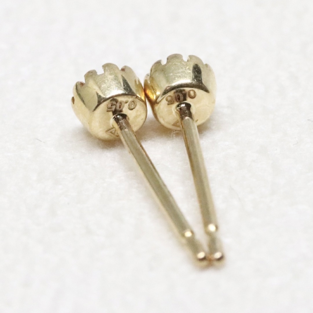 ベルシオラ 一粒ダイヤ ピアス 計0.1ct k18