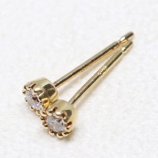 ベルシオラ 一粒ダイヤ ピアス 計0.1ct k18