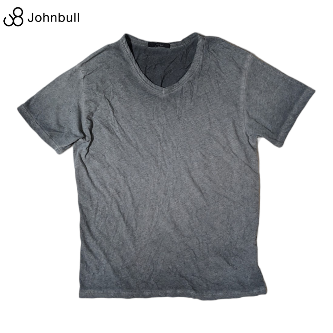 JOHNBULL(ジョンブル)のJOHNBULL グレー 後染め 半袖 Tシャツ ジョンブル メンズのトップス(Tシャツ/カットソー(半袖/袖なし))の商品写真