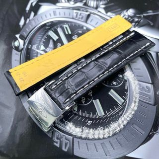 31 744P 22mm BREITLING ブライトリング クロコレザーベルト