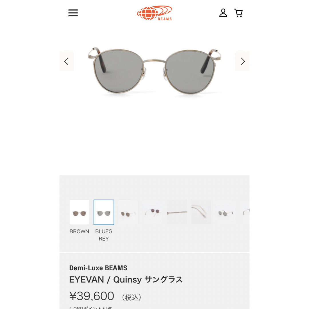 EYEVAN / Quinsy サングラス