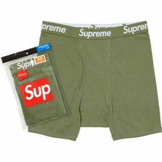 シュプリーム(Supreme)のSサイズ 1枚 Supreme Hanes Boxer Briefs オリーブ(ボクサーパンツ)