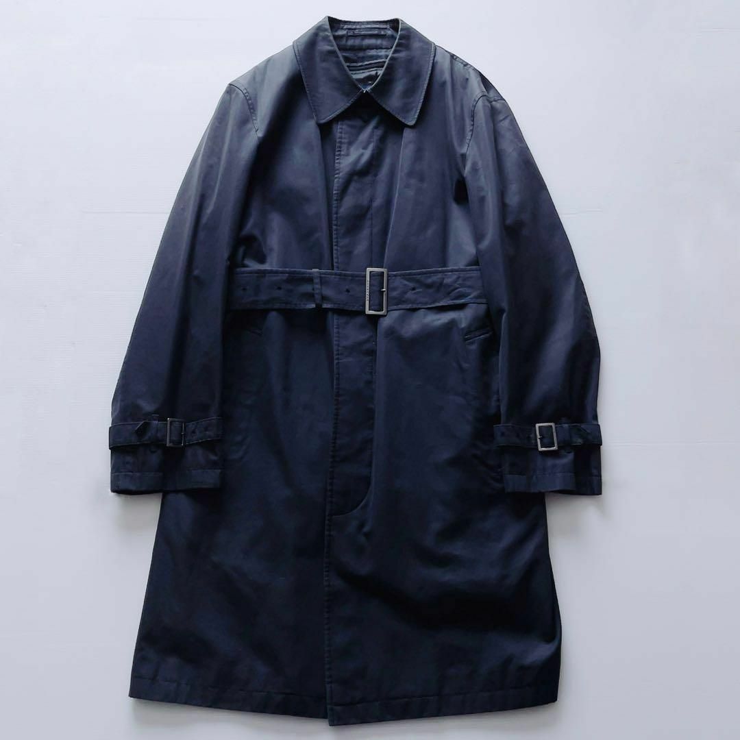 春服✨美品Burberry London トレンチコート ノバチェック 紺 XL