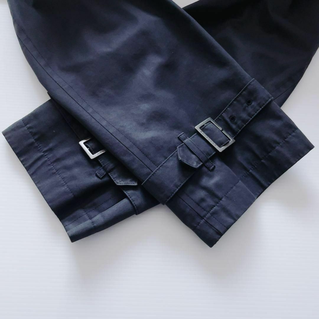 春服✨美品Burberry London トレンチコート ノバチェック 紺 XL