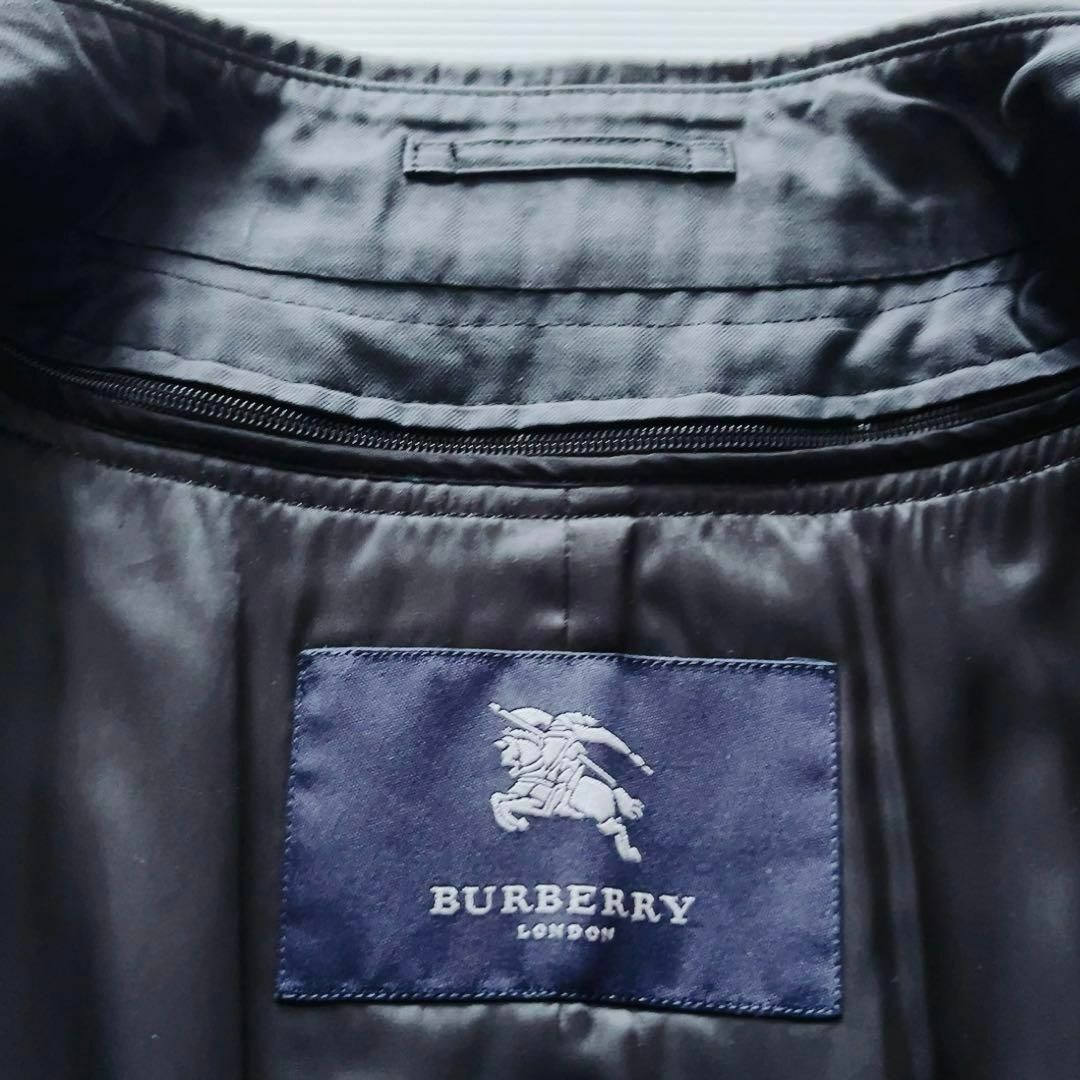 春服✨美品Burberry London トレンチコート ノバチェック 紺 XL