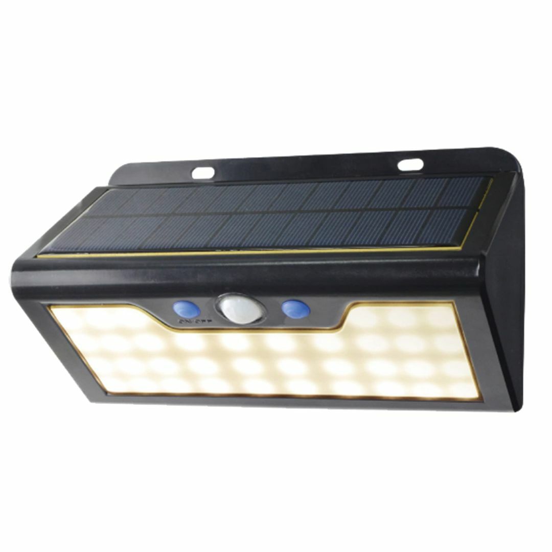 エルパ ELPA LEDセンサーウォールライト 大電球色ソーラー式防水 人感セン