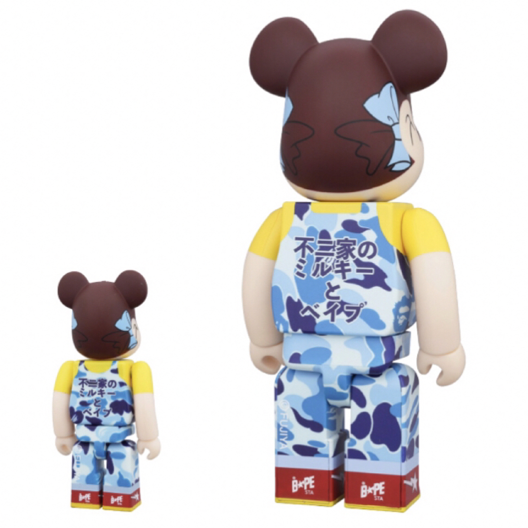 BE＠RBRICK BAPE® × ペコちゃん 100% & 400%（ブルー）