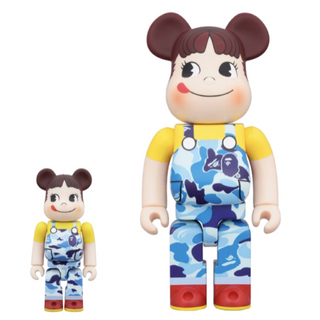 メディコムトイ(MEDICOM TOY)のBE＠RBRICK BAPE® × ペコちゃん 100% & 400%（ブルー）(その他)