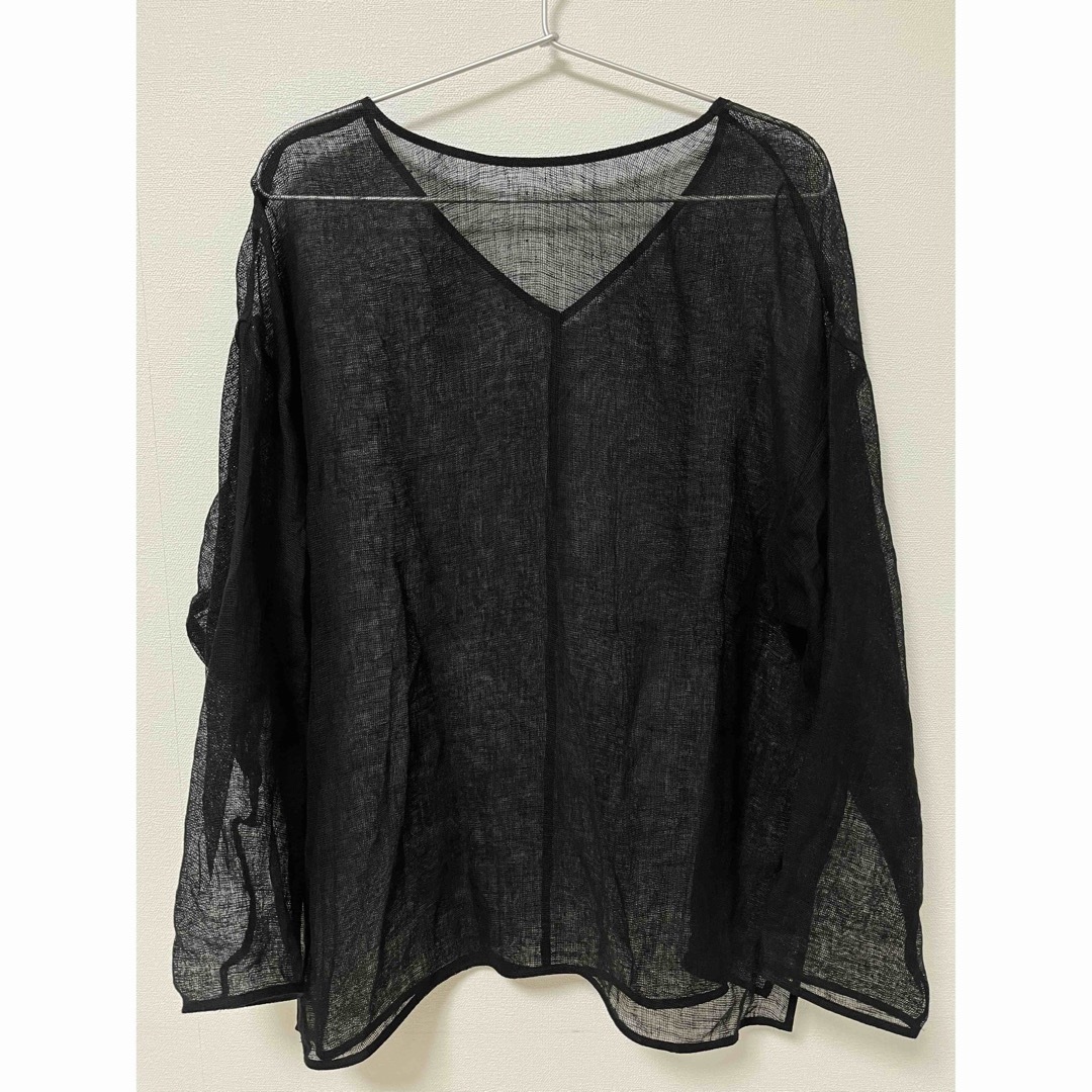 spickandspan リネンメッシュプルオーバー-