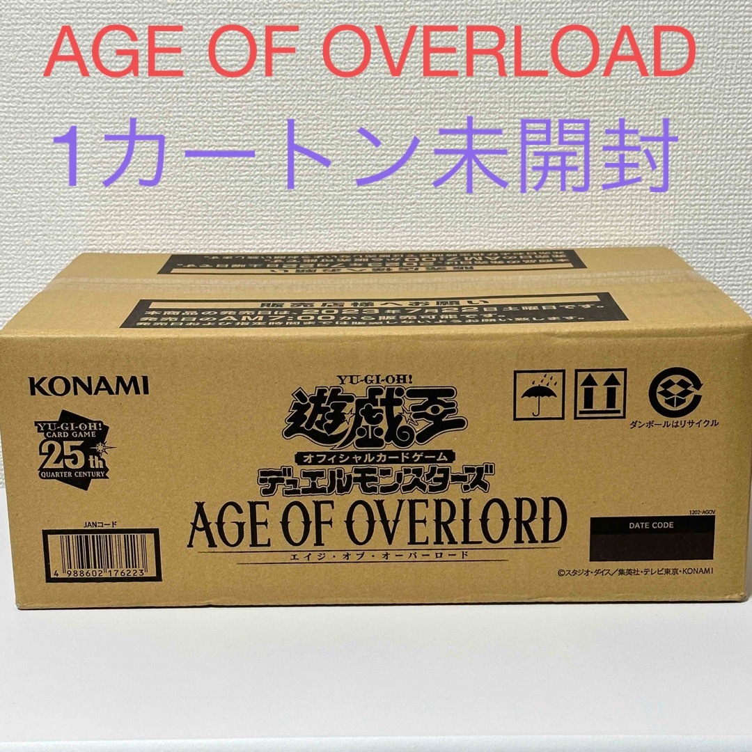 【カートン未開封】AGE OF OVERLORD 24ボックス 遊戯王OCGクオシク