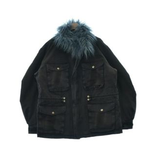 ディーゼル(DIESEL)のDIESEL ディーゼル ミリタリーブルゾン XL 黒(デニム) 【古着】【中古】(ミリタリージャケット)