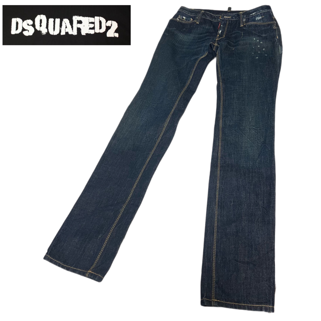 【美品】DSQUARED2 ダメージ加工 デニム サイズ38 | フリマアプリ ラクマ