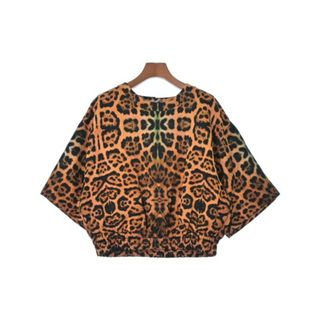 ドリスヴァンノッテン(DRIES VAN NOTEN)のDRIES VAN NOTEN ブラウス 36(XS位) オレンジx黒(総柄) 【古着】【中古】(シャツ/ブラウス(長袖/七分))