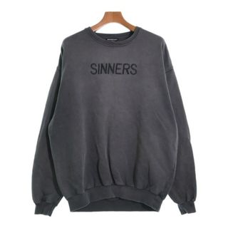 BALENCIAGA バレンシアガ LOGO SWEATSHIRT スウェット トレーナー 長袖 プルオーバー バックロゴ 裏起毛 グレー 435729