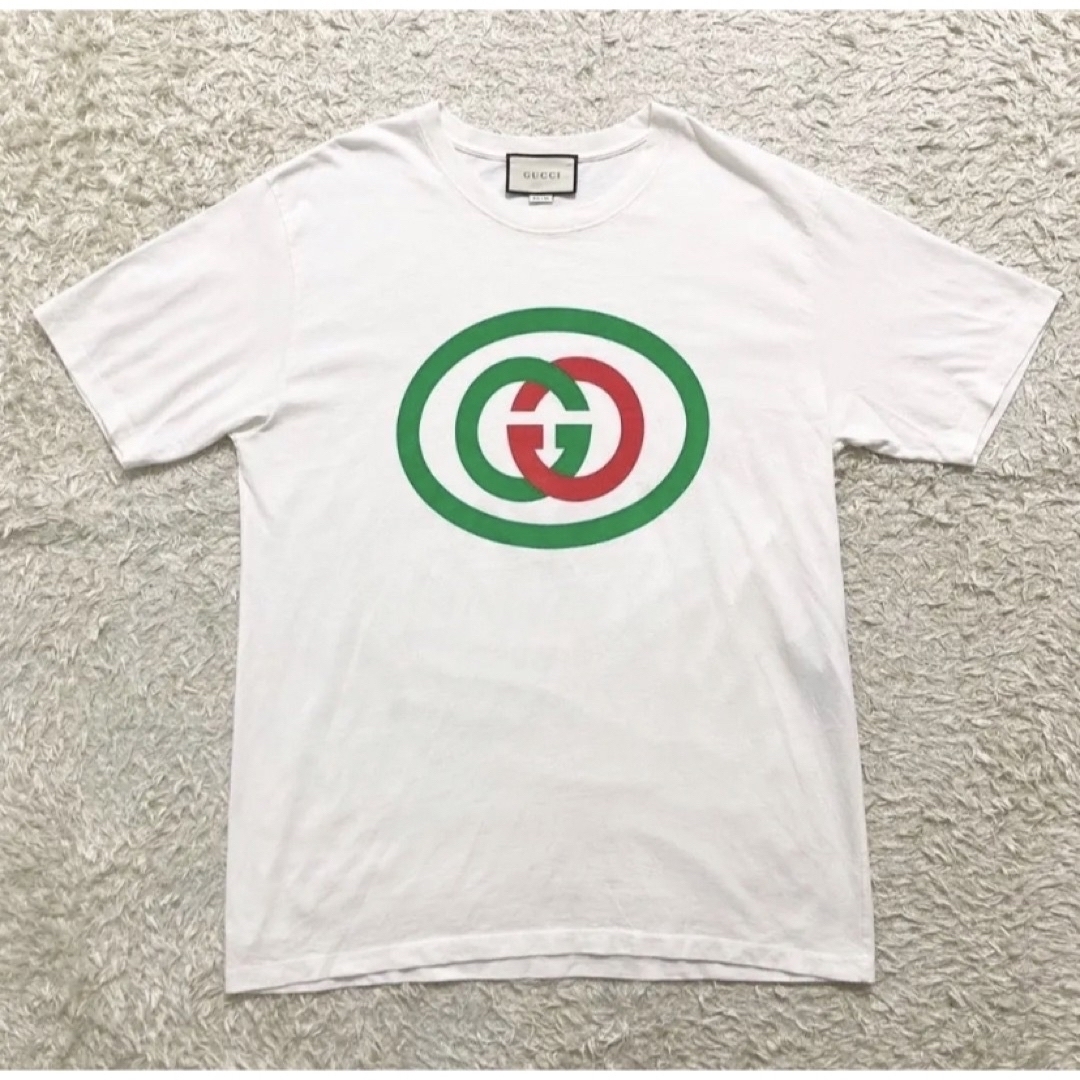 Gucci(グッチ)の【2枚セット特価！】GUCCI  インターロッキング ホワイト&ネイビーMサイズ メンズのトップス(Tシャツ/カットソー(半袖/袖なし))の商品写真