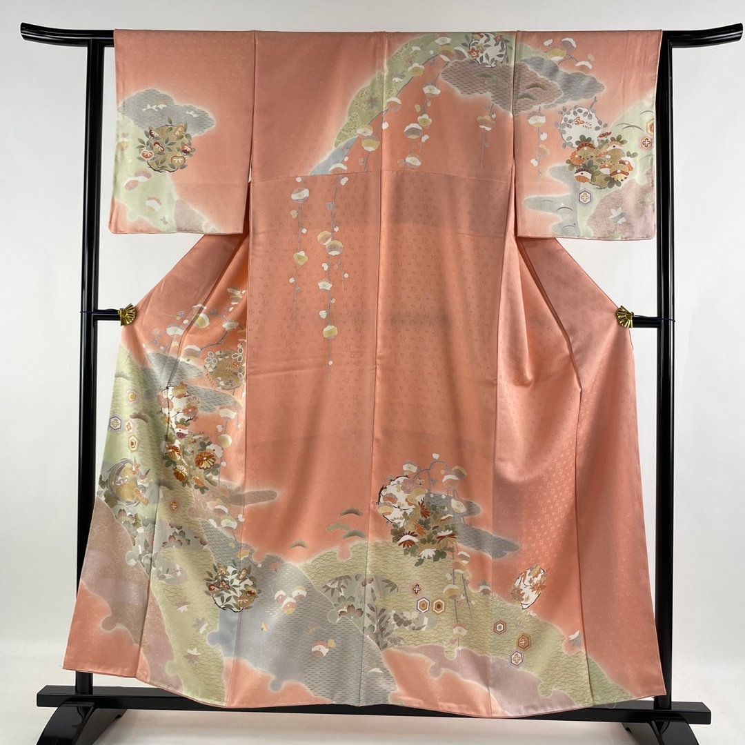 訪問着 美品 名品 身丈156.5cm 裄丈63cm 正絹 - 着物