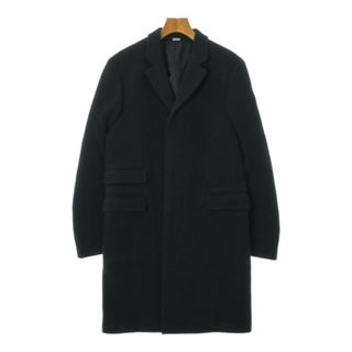 ステラマッカートニー(Stella McCartney)のSTELLA McCARTNEY チェスターコート 44(L位) 黒 【古着】【中古】(チェスターコート)