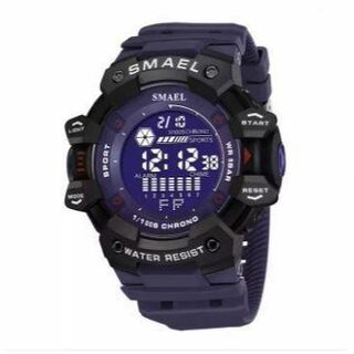 SMAEL 8050 スポーツウォッチ（ブルー）(腕時計(デジタル))