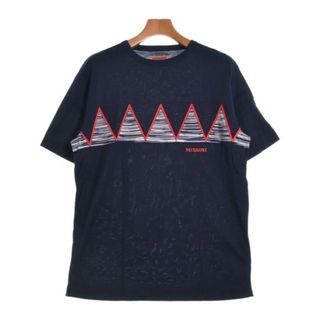 ミッソーニ(MISSONI)のMISSONI ミッソーニ Tシャツ・カットソー L 紺 【古着】【中古】(Tシャツ/カットソー(半袖/袖なし))