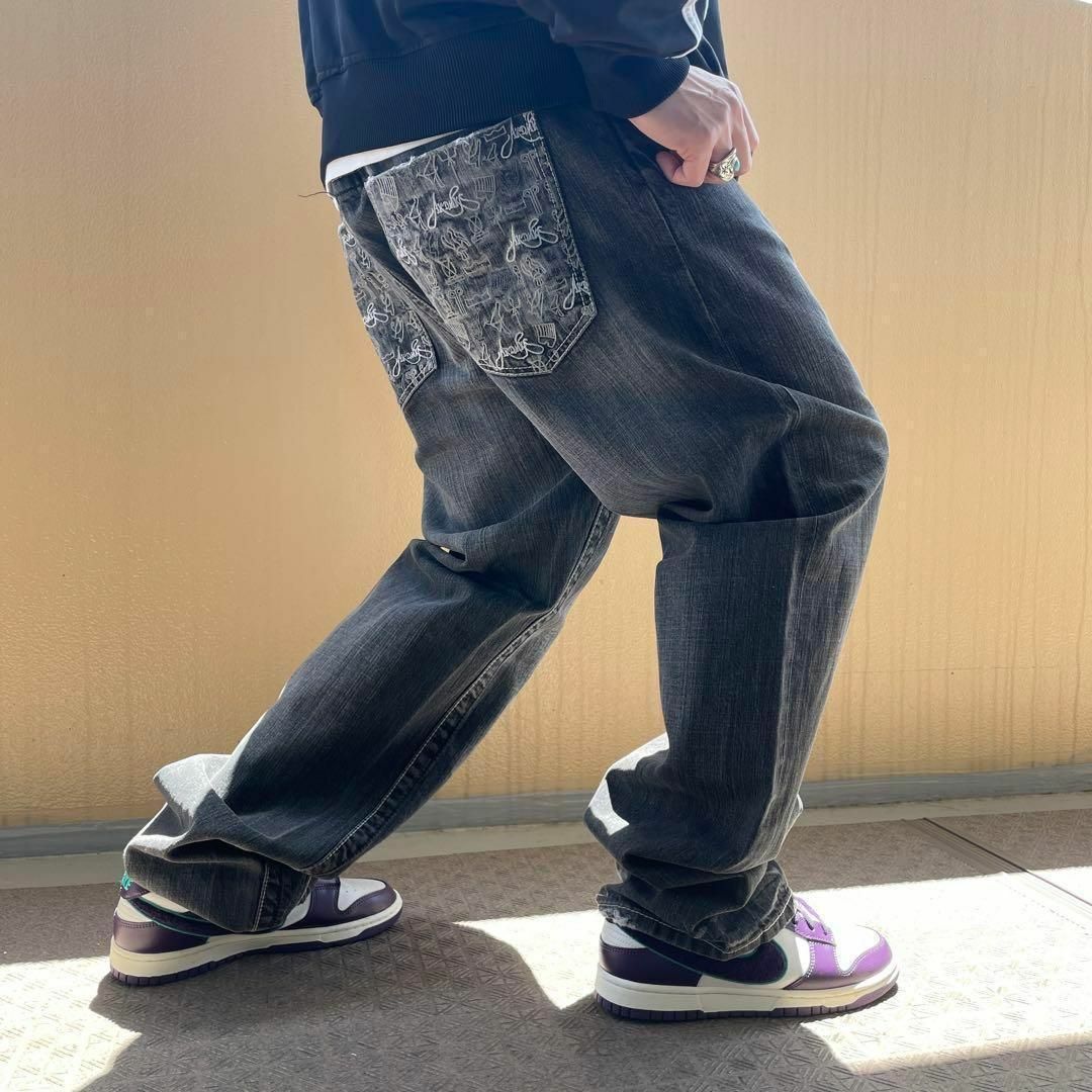 アカデミクス　akademiks ワイドパンツ　B系　ストリート