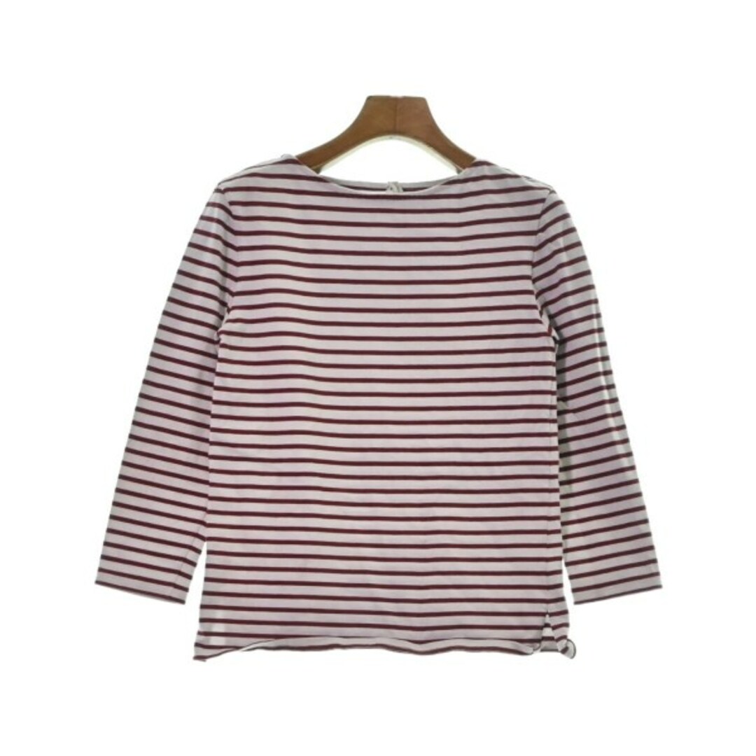 CELINE セリーヌ Tシャツ・カットソー XS 白x赤(ボーダー) 【古着】 CELINE セリーヌ Tシャツ・カットソー XS 白x赤(ボーダー) 【古着】
