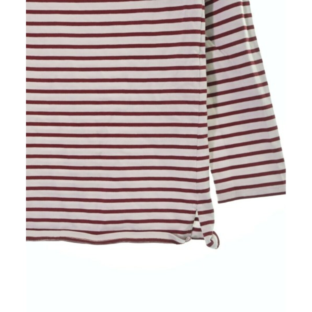 CELINE セリーヌ Tシャツ・カットソー XS 白x赤(ボーダー) 【古着】 CELINE セリーヌ Tシャツ・カットソー XS 白x赤(ボーダー) 【古着】