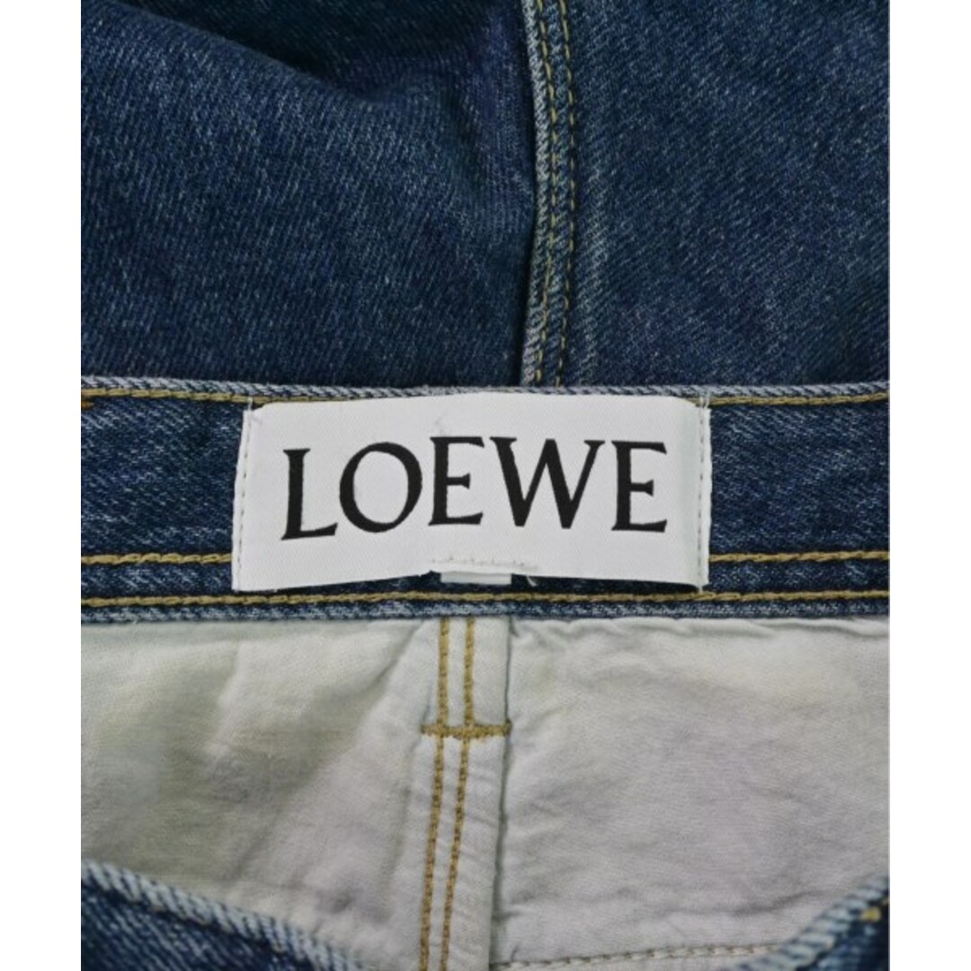 LOEWE - LOEWE ロエベ デニムパンツ 52(XXL位) インディゴxゴールド