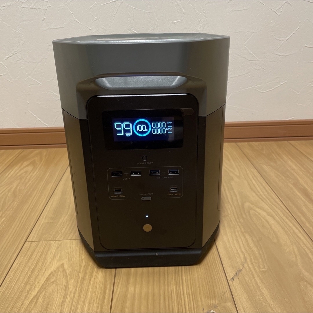 エコフローポータブル電源EcoFlow DELTTA MAX1600 投光器