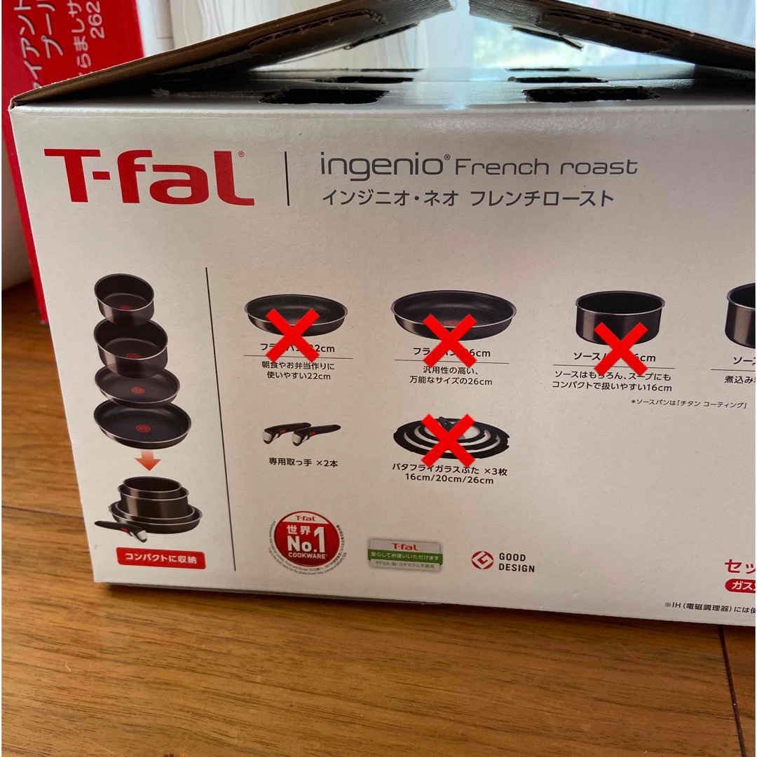 T-fal(ティファール)の新品未開封　T-fal 取っ手　黒 インテリア/住まい/日用品のキッチン/食器(その他)の商品写真