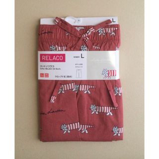 ユニクロ(UNIQLO)の【新品・未使用】ユニクロ リサ・ラーソン リラコ レッド L(ルームウェア)